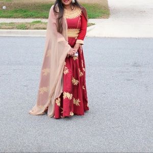 Long Indian Anarkali Dress